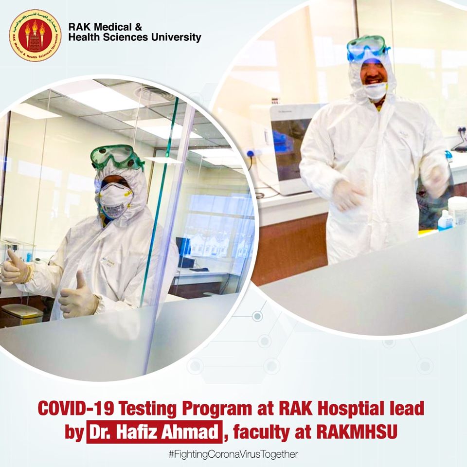 COVID-19 Testing Program at RAK hospital lead by Dr.Hafiz Ahmad