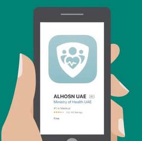 RAKMHSU supports Alhosn application, the official UAE app for contact tracing and health testing related to COVID-19